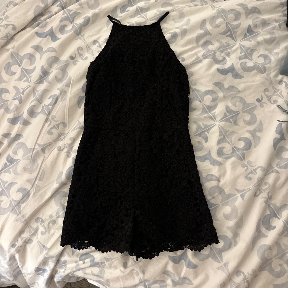 Black Aqua romper size S